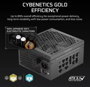 Фото: Блок живлення Corsair 1000W RM1000x SHIFT Fully Modular (CP-9020300-EU) № 8 | KTC