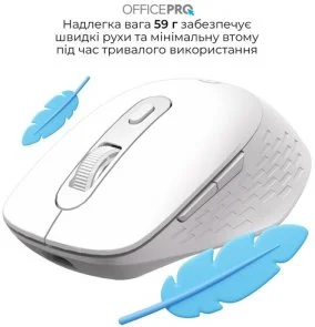 Фото: Миша OfficePro M265W Wireless White № 8 | KTC