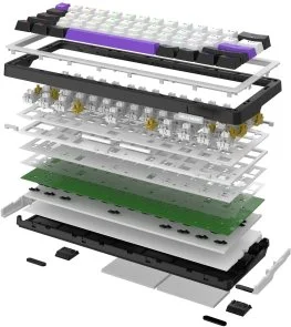 Фото: Клавіатура Hator Hellyberry HK60 Mechanical Linear USB White/Violet (HK60 White-Violet) № 6 | KTC