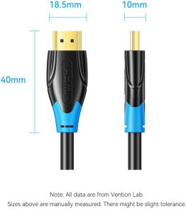 Кабель Vention HDMI/HDMI v2.0 15m Black (AACBN)