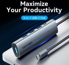 USB-хаб Vention 5 Port Black (TGZHB)