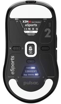 Мишка, Pulsar X2H v3 eS Medium Wireless, Black ( Gaming )