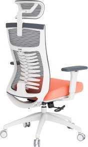 Крісло OfficePro Balance OC550-W-DG-OR White/Dark Gray/Orange