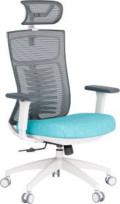 Крісло OfficePro Balance OC550-W-DG-BL White/Dark Gray/Blue