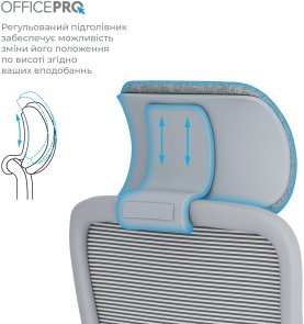 Крісло OfficePro Wave OC670 Gray (OC670-G-G-G)