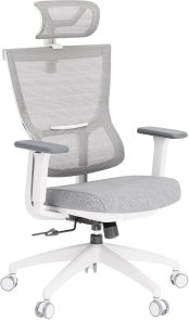 Крісло OfficePro Elegant OC600 White/Light Gray (OC600-W-LG-LG)