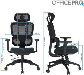 Крісло OfficePro Skyline OC580-B-B-B Black