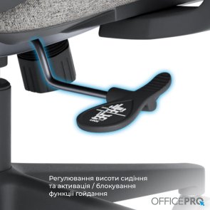 Крісло OfficePro Wave OC599 Black/Dark Gray (OC599-B-DG-DG)