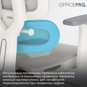 Крісло OfficePro Skyline OC680 White/Light Gray (OC680-W-LG-LG)