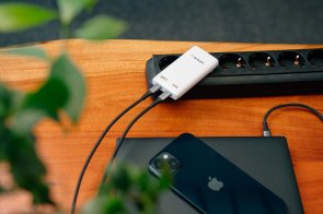 Зарядний пристрій Verbatim Fold n Go GaN 65W White (32355)