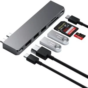 Фото: USB-хаб Satechi Pro Hub Slim Space Gray (ST-HUCPHSM) № 4 | KTC