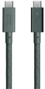 Кабель Native Union Belt Pro 240W Type-C / Type-C 2.4m Slate Green (BELT-PRO2-GRN-NP)