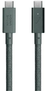Фото: Кабель Native Union Belt Pro 240W Type-C / Type-C 2.4m Slate Green (BELT-PRO2-GRN-NP) № 2 | KTC