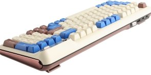 Клавіатура KZZI K98 Rainbow Switch ENG/UKR WL/BT/USB Latte (6977534870437)