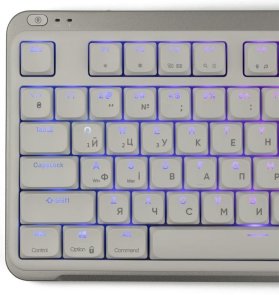 Клавіатура компактна KZZI I75 Red Switch WL/BT/USB Grey (6977534870635)