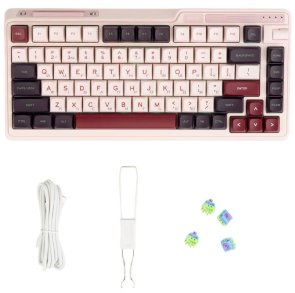 Клавіатура KZZI K75 Lite Rainbow Switch WL/BT/USB Nezuko Purple (6935280824647)