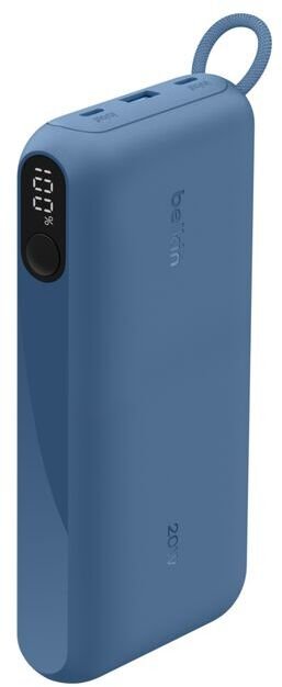 Батарея універсальна Belkin BoostCharge with Display 20000mAh 20W Blue (BPB028HQBL)
