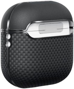 Чохол Pitaka для Airpods (4th Gen) - Aramid Fiber Magnetic Plain Black/Grey