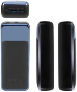 Батарея універсальна RivaCase RivaPower VA1080 30000mAh, 2xUSB, 2xType-C, 65W, Black