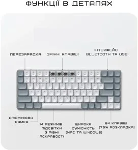 Фото: Клавіатура Satechi SM1 Slim Wireless Light (ST-KSM1LT-EN) № 5 | KTC