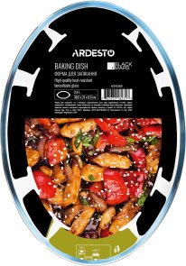 Форма Ardesto Black Mars 30x21x6.5cm 2.4L Clear (AR2403BGB)