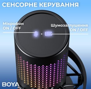Мікрофон BOYA K5-02 RGB Black (BOYA K5-02)
