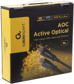 Фото: Кабель Cablexpert v2.0 HDMI / HDMI 35m Black (CCBP-HDMI-AOC-35M) № 2 | KTC