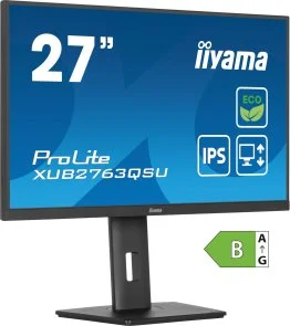 Фото: Монітор iiyama ProLite XUB2763QSU-B1 Black - 27" IPS / 2560×1440 / 100 Гц / Adaptive Sync / Pivot / HAS № 2 | KTC