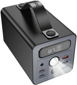 Фото: Батарея універсальна Hoco J138 Distant 60000mAh 22.5W Black with flashlight (6942007638524) № 2 | KTC
