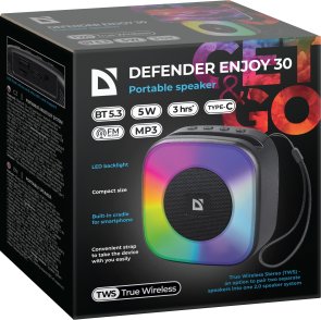 Портативна колонка Defender Enjoy 30 Black (65930)