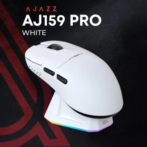 Фото: Миша Ajazz AJ159 Pro WL/BT/USB White (AJ159-PRO-W) № 4 | KTC