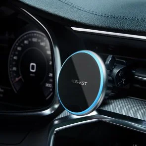 Фото: Кріплення для мобільного телефону Acefast D3 Magnetic Wireless Charging Car Holder Silver (6974316280446) № 5 | KTC