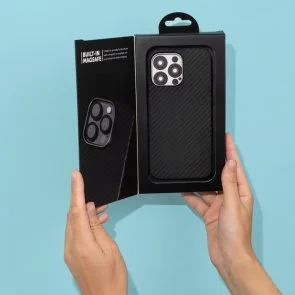 Фото: Чохол Proove for iPhone 14 - Carbon Slim with Magnetic Ring Black (PCCSIP140002) № 5 | KTC
