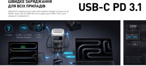 Зарядна станція Anker Solix C300XDC 140W 288Wh + сонячна панель PS60