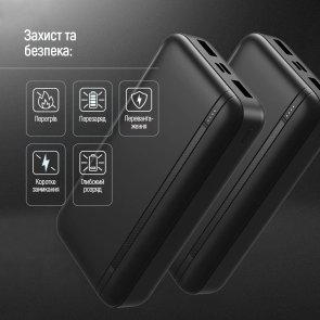 Батарея універсальна ColorWay 20000mAh EnergyPlus 22.5W Black (CW-PB200LPB4BK-PD)