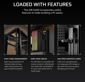 Корпус Corsair AIR 5400 LX-R RGB Black with window (CC-9011320-WW)