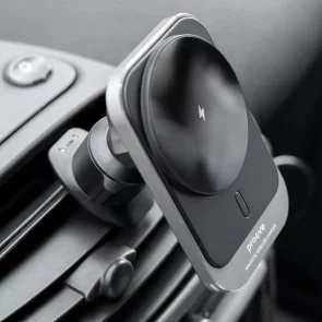 Фото: Кріплення для мобільного телефону Proove Square Magnetic PRO 15W Metal Gray (54692) № 3 | KTC