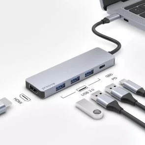 Фото: USB-хаб Proove Iron Link 5in1 Silver (HBIL00010604) № 4 | KTC