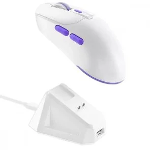 Фото: Миша Proove Rate Pro with Charging Dock WL/BT/USB White (WMRPCD022002) № 2 | KTC