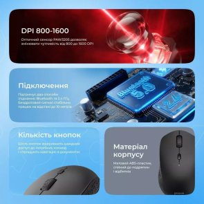 Миша Proove Sweeper Wireless Black (WMSW00011001)