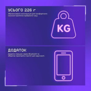 Гарнітура накладна Proove Gaming Glimmer (APP) white/purple