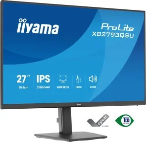 Фото: Монітор iiyama XB2793QSU-B1 Black - 27" IPS / 2560×1440 / 75 Гц / Adaptive Sync / Pivot / HAS № 4 | KTC