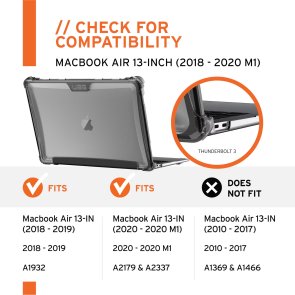 Чохол UAG for Macbook Air 2018-2020 / Air M1 - Plyo Series Ice (131432114343)
