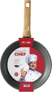 Фото: Сковорода Bravo Chef 24cm Black (BC-1102-24 H) № 5 | KTC