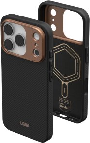 Чохол UAG for Apple iPhone 17 Pro - Fibr Armr Magsafe Kevlar Graphite/Bronze (114555113985)