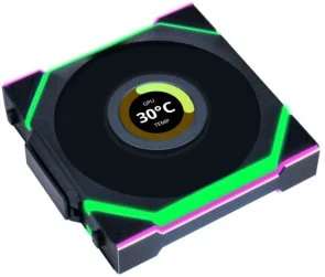 Фото: Кулер Lian-Li Uni Fan SL Wireless LCD 120 Black (G99.12SLLCD1W1B.00) № 2 | KTC