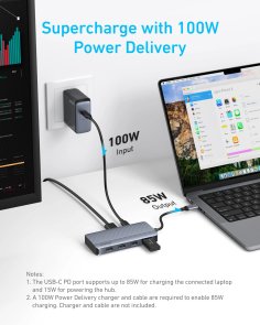 USB-хаб Anker 7in1 USB/Type-C/HDMI (A83740A2)
