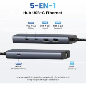 Фото: USB-хаб UGREEN CM512 Gray (45320) № 3 | KTC