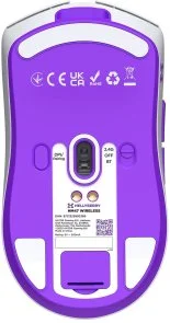 Фото: Миша Hator Hellyberry HM47 Wireless/BT White-Violet (HM47_white_violet) № 6 | KTC