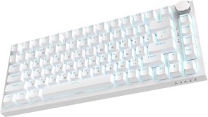 Клавіатура Ajazz AK820 Red Switch ENG/UKR USB White (AK820-R-W)